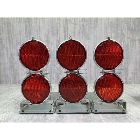 Anthes Traffic Reflectors Highway Lenses Vintage Vehicle Safety Warning - Picture 5 of 15